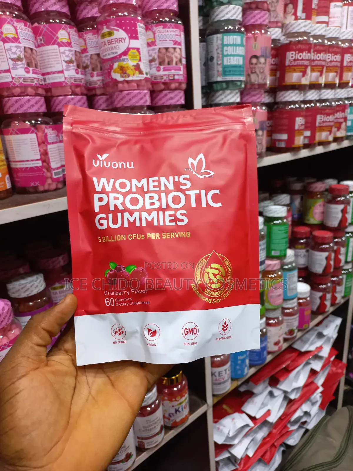 Women's Probiotic Gummies 5 Billion Cfus Per Serving