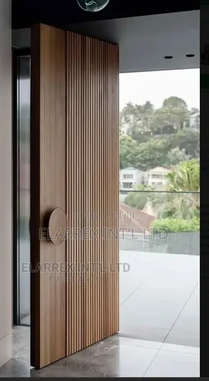Entrance Security Wooden Door