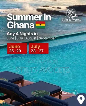 4 Nights - Summer in Ghana Package.| Flight Road Option Available