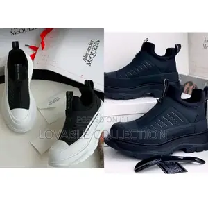 Alexander McQueen Tread Slick Zip-Up Moto Sneakers