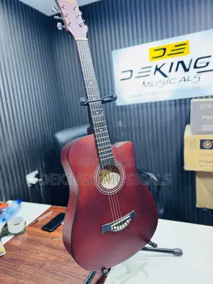 Acoustic Guitar 38’ Distinct Red Burst Finish