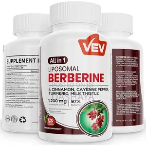 Berberine With Ceylon Cinnamon, Cayenne Pepper, Turmeric, Milk Thistle