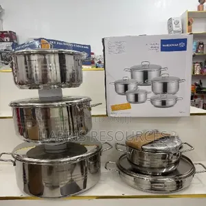 5pcs Stainless Steel Cooking Pots With Frying Pan