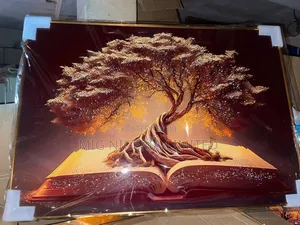 Wall Acrylic Tree Artwork Glass Frame 70cmx100cm