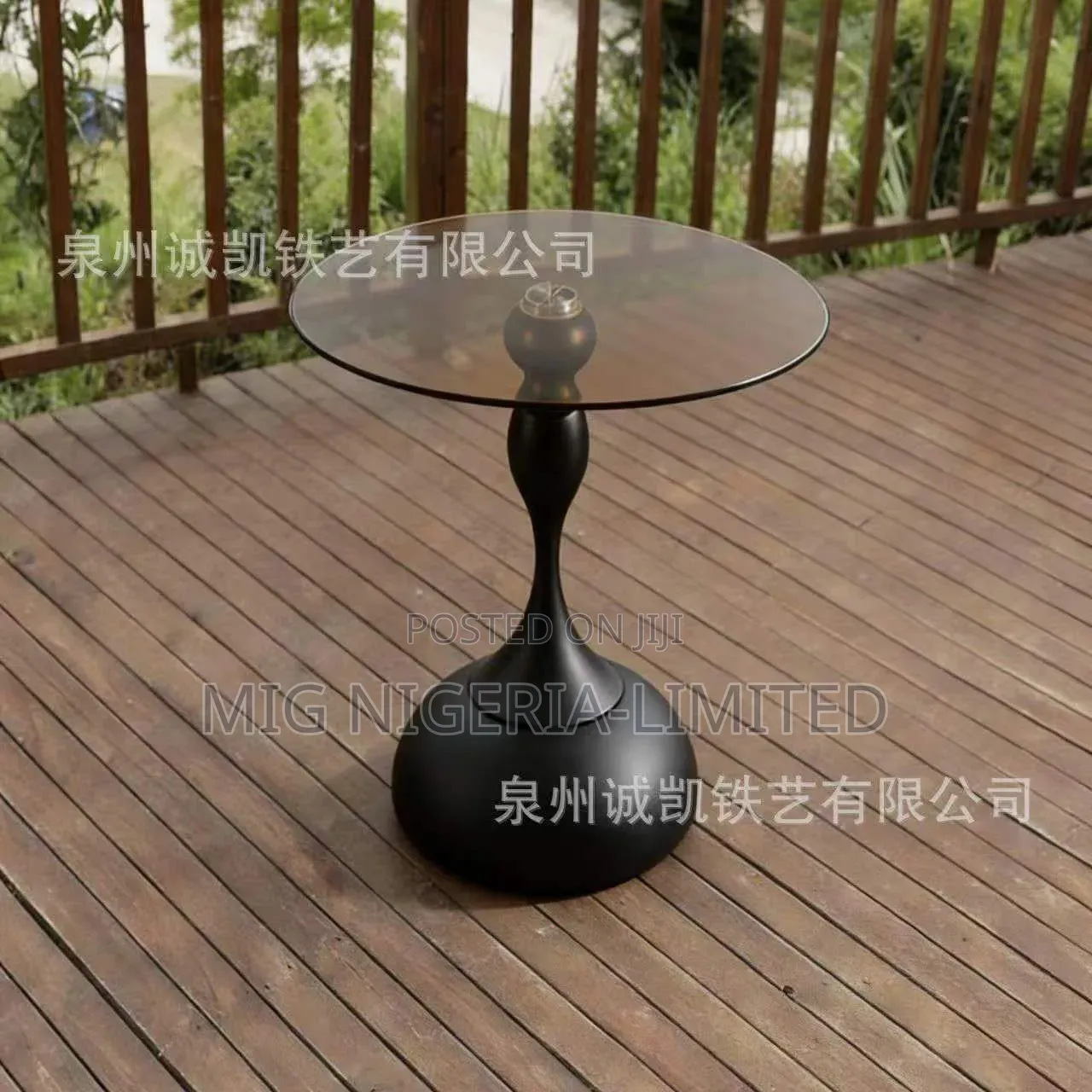Glass Top Side Table Stool