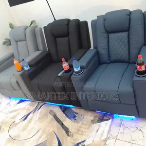 Executive Leather Reclining Single Sofa With Massage