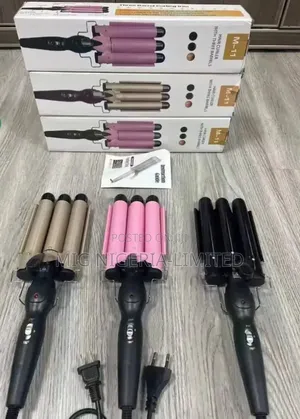 Hair Curler With 3 Barrel