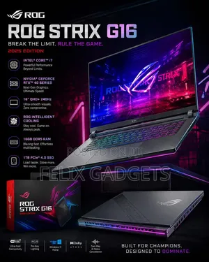 New Laptop Asus ROG Strix G16 G614 32GB AMD Ryzen 9 SSD 1T