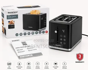 Silvercrest Digital Toaster – 2 Slice Bread Toaster