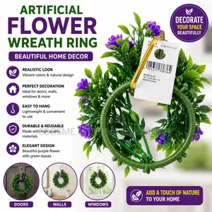 Artificial Flower Wreath Ring