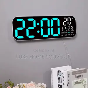 Digital Wall Clock With Remote