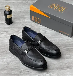 Black Leather Oggi Shoes