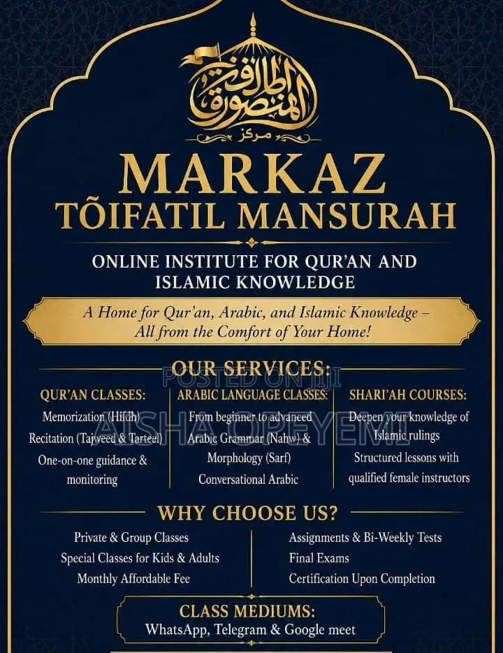 Qur'an, Arabic And Islamic Courses