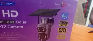 4g Ubox Solar Dual Lens PTZ Camera With 2 Ways Audio