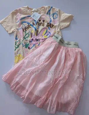 Have a Nini Day" Soft Pink Tulle Skirt and Shirt
