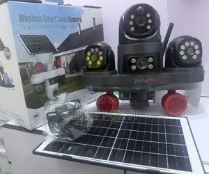 View Point Solar PTZ Camera – 3 Rotating Lenses, Ai Tracking Alarm