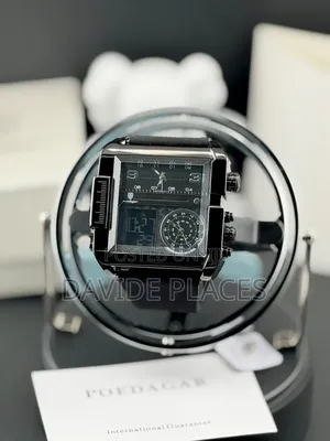 Original Poedagar Stainless Steel Head, Digital and Analogue Time Dat