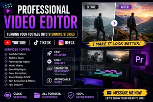 Expert Video Editor for Social Media Business Videos