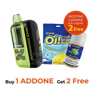 ZMR Refillable Vape Kit – Get 2 Free: 1 E-Liquid + 1 Nicotine Lozenge