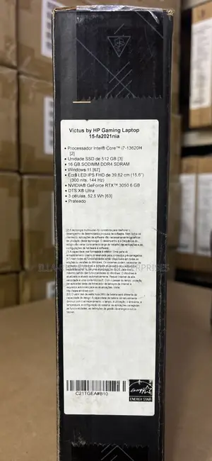 New Laptop HP Victus 15 16GB Intel Core i7 SSD 512GB