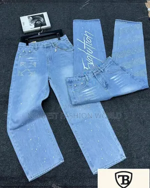 Quality Sky Blue Baggy Jeans