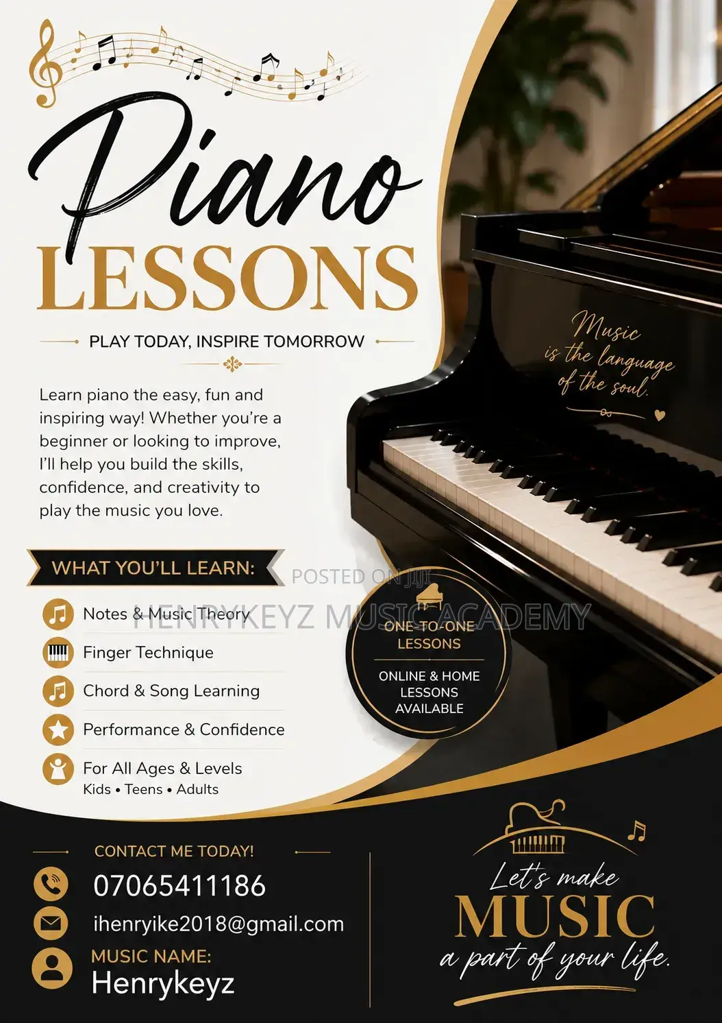 Music Home Lesson Teacher
