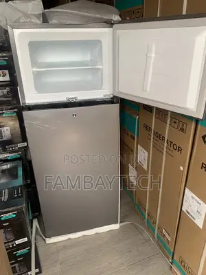Sleek-Dark Silver Hisense 205liters Refrigerator