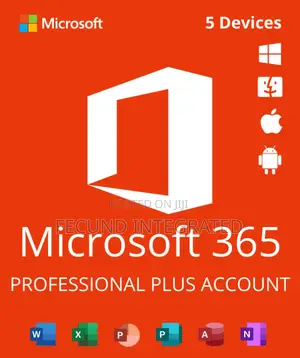 Microsoft Office 365 Pro Lifetime Account 5 Devices Global