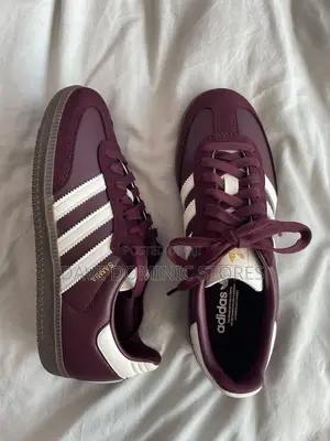 Original Adidas Samba Og Burgundy Luxury Sneakers