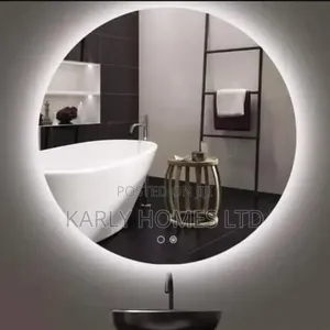 *Round Led Mirror – Clean Light, Modern Style*