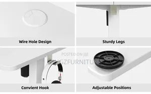 Home Office Electric Height-Adjustable Standing Desk,