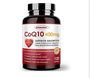 Zebora Coq10 (Ubiquinone) 400mg + Bioperine Soft Gels X 120
