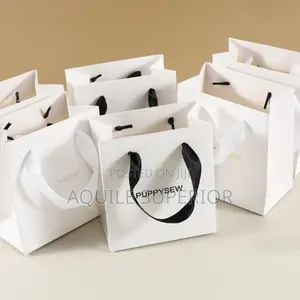 Branded A5 Paper Bag With Ribbon Handle |250gsm|-One Color Print