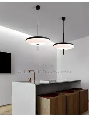 Modern Nordic Minimalist Black and White Led Pendant Light.