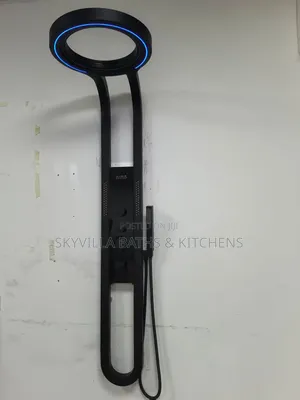 The Halo Effect: Next-Gen Matte Black Smart Shower System