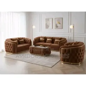 Solid Opulent High Quality Complete Set Sofa Chair With Centre Table