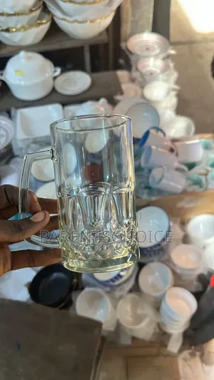 Glass Beer Mug - 2pcs