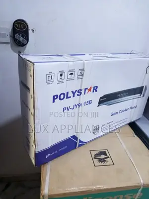 Polystar Black Cooker Hood With Digital Display