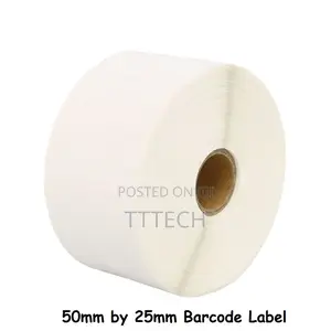 50mm by 25mm Barcode Label