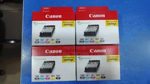 Canon Pgi-580bk/Cli-581 Bk/C/M/Y Pigment + Ink Cartridge Multi Pack