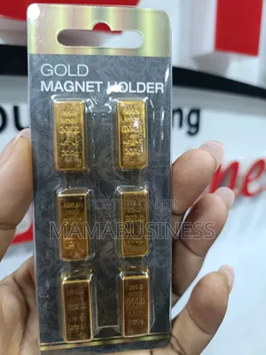 6 in 1 Mini Gold Bar Props Gold Magnet Holder - 200g