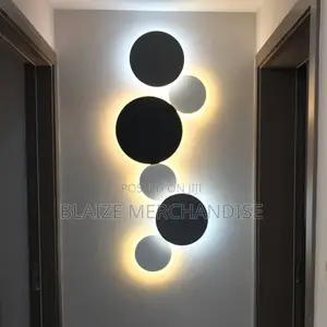 Gold Modern Wall Sconce Round Disc Wall Lighting Metal