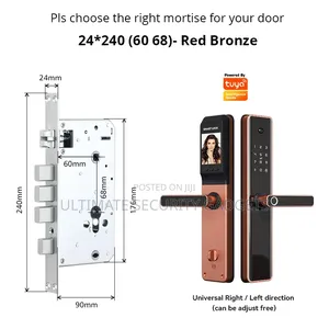 Fingerprint Tuya Smart Door Lock With Camera