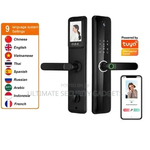 Fingerprint Tuya Smart Door Lock With Camera
