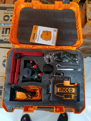 Ingco Hll301201 Cordless 3d Laser Level 16v Green Beam