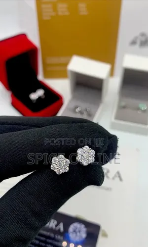 VVS Moissanite Diamond Unisex Earring With Gra Certificates  