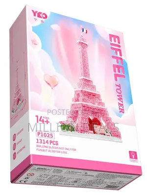 Paris Tower Inspires Building Block Kids Toy Ages 14+