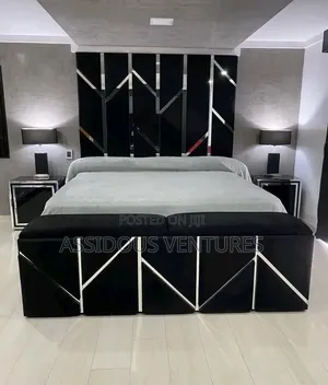 Luxurious High Quality Bed Frame With Modern Side Drawers