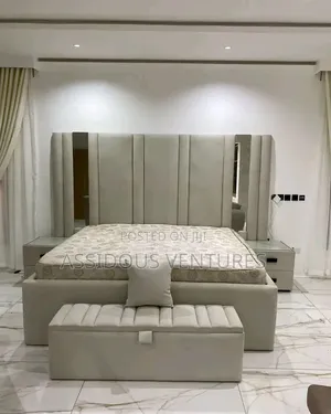 Modern Luxurious High Quality Bed Frame With Ottoman and Side Drawers