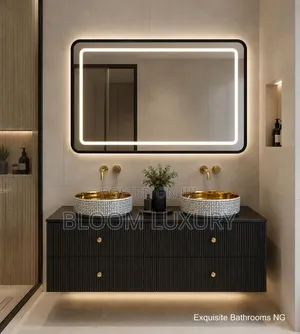 Luxury Black Double Cabinet